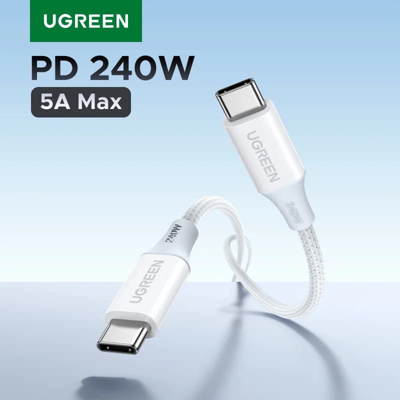 Cabo de Carregamento Rápido USB-C para USB-C 240W