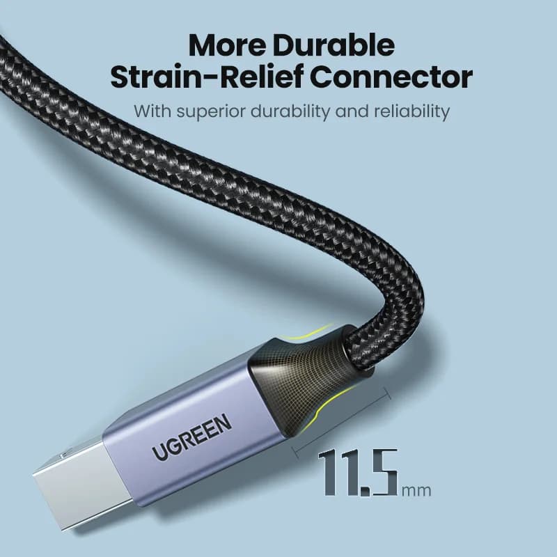 Cabo Impressora USB-C para USB Tipo-B 2.0