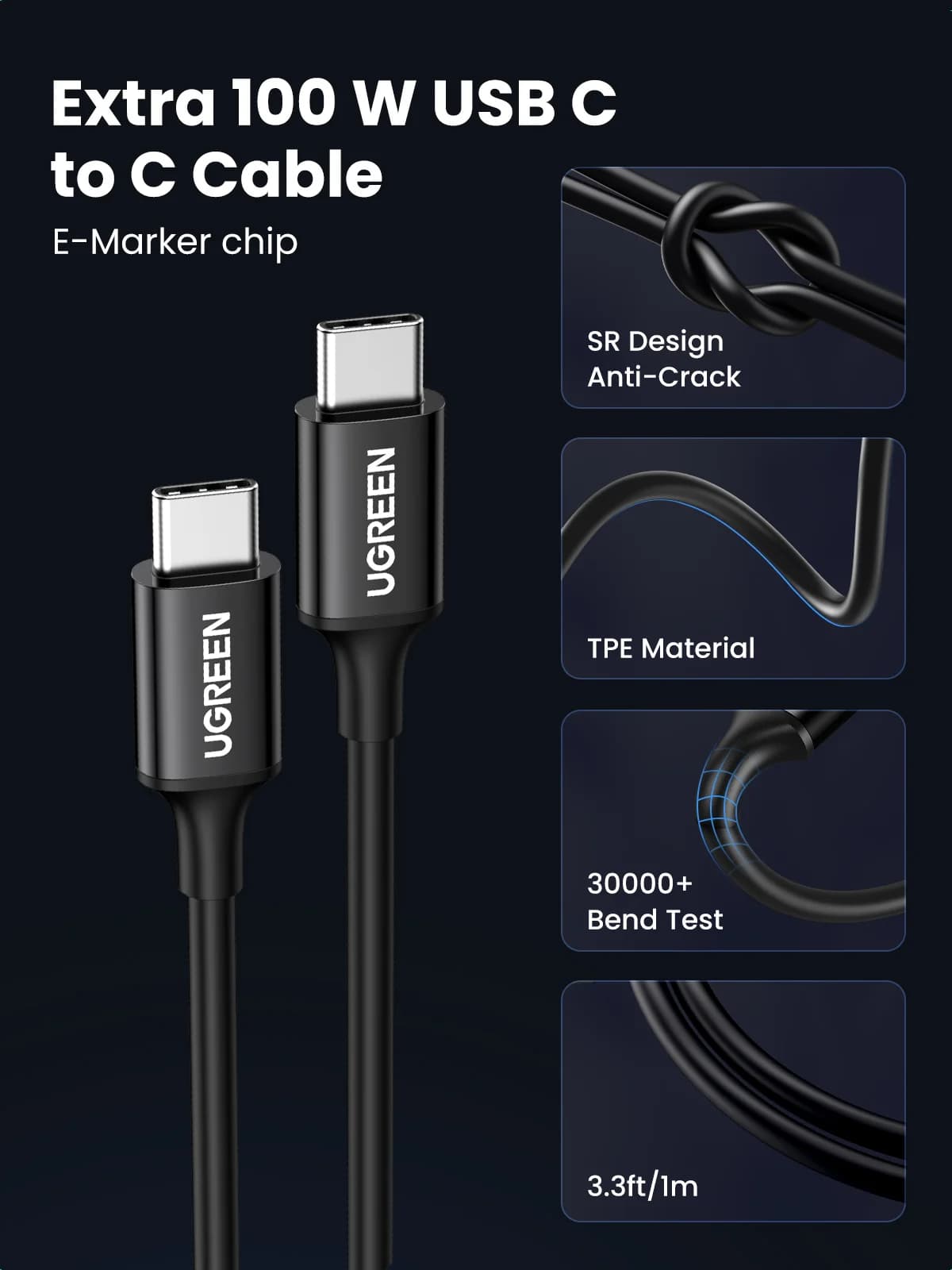 Carregador Veicular USB-C Rápido 130W com Cabo PD