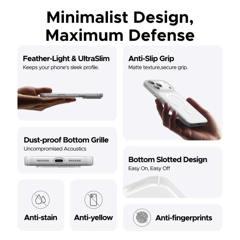 Capa Magnética Antichoque para iPhone Pro Max