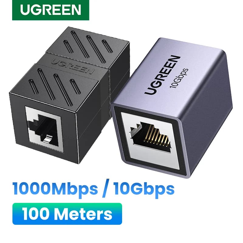Adaptador Acoplador RJ45 Fêmea para Fêmea Ethernet