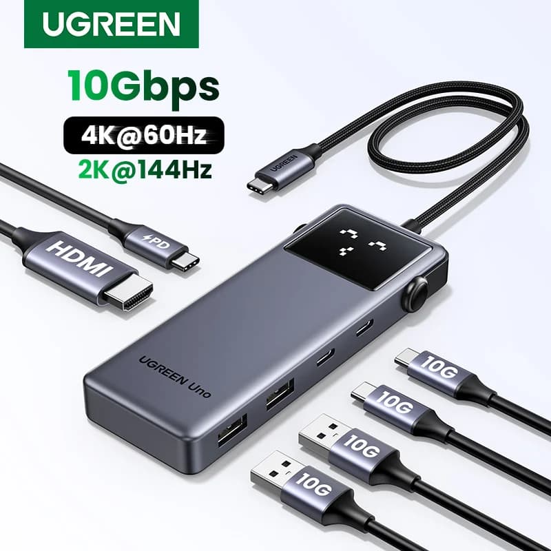 Hub USB-C 6-em-1, 4K60Hz, PD 100W