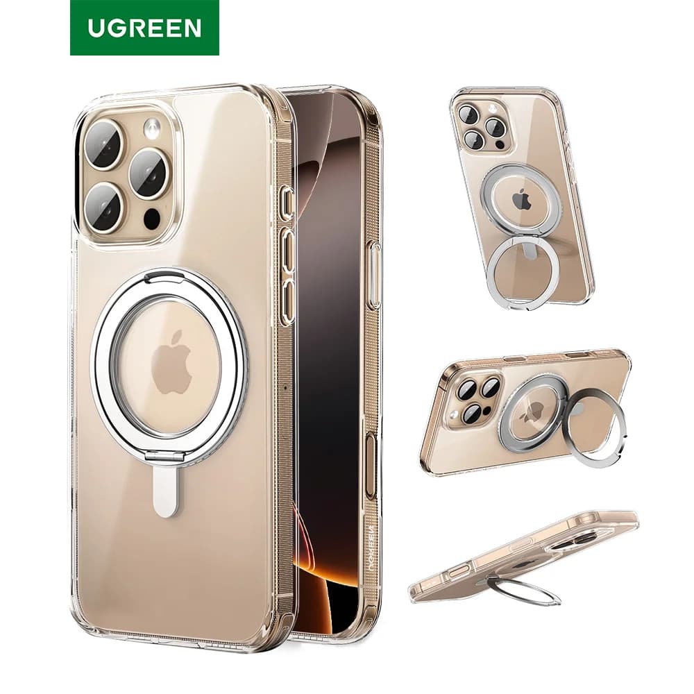 Capa com Suporte Magnético Giratório 360° para iPhone