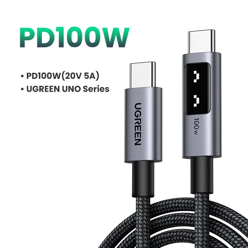 Cabo USB-C para USB-C, 100W PD, 0.5-3m