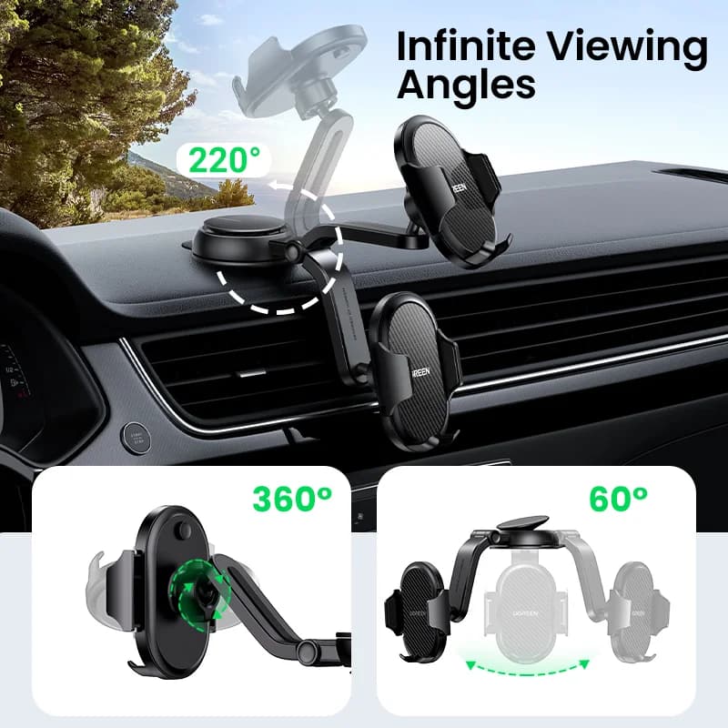 Suporte de Celular para Carro com Painel por Gravidade