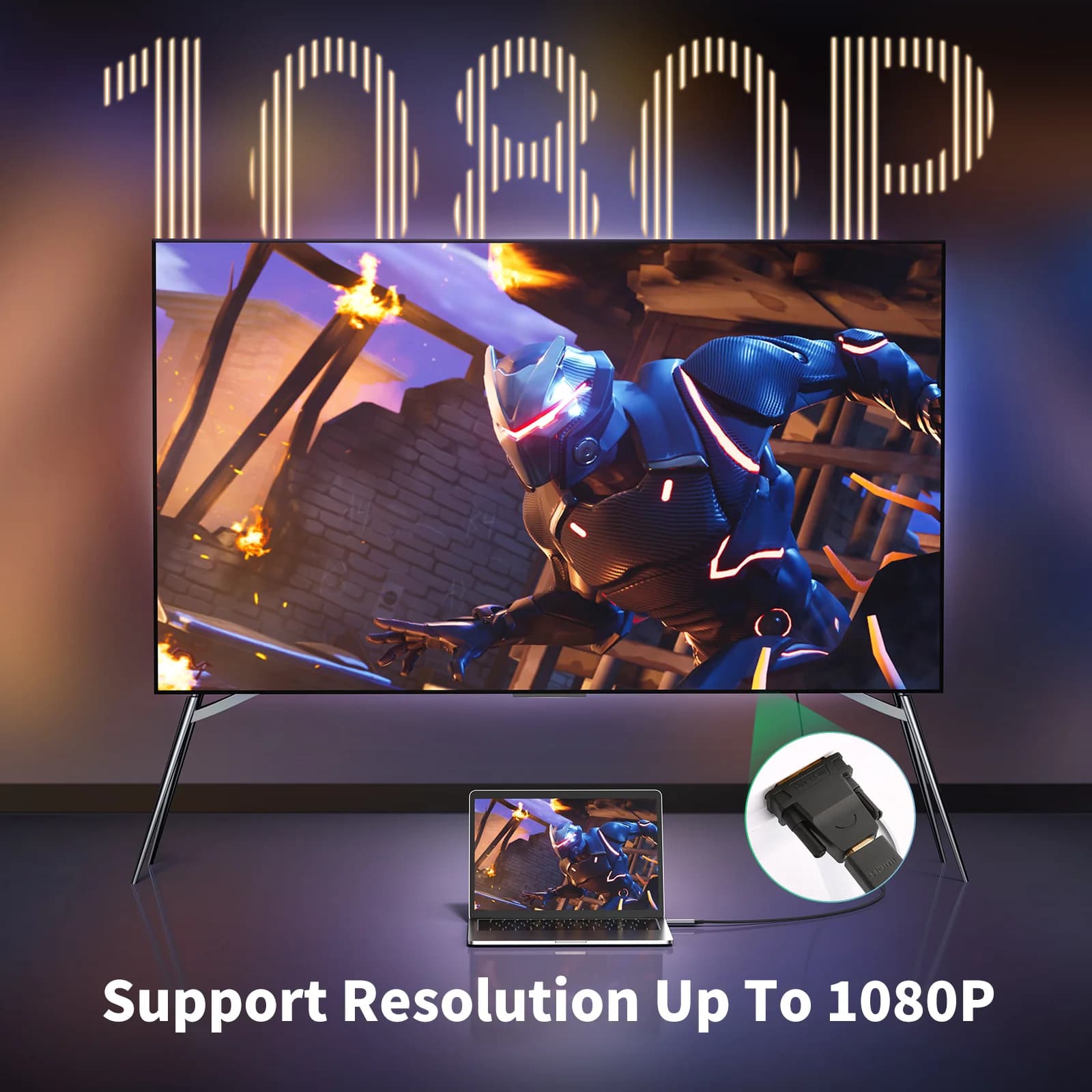 Adaptador Bidirecional DVI-D para HDMI