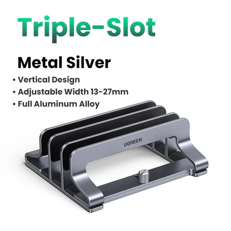 Suporte Vertical Dobrável para Notebook em Alumínio
