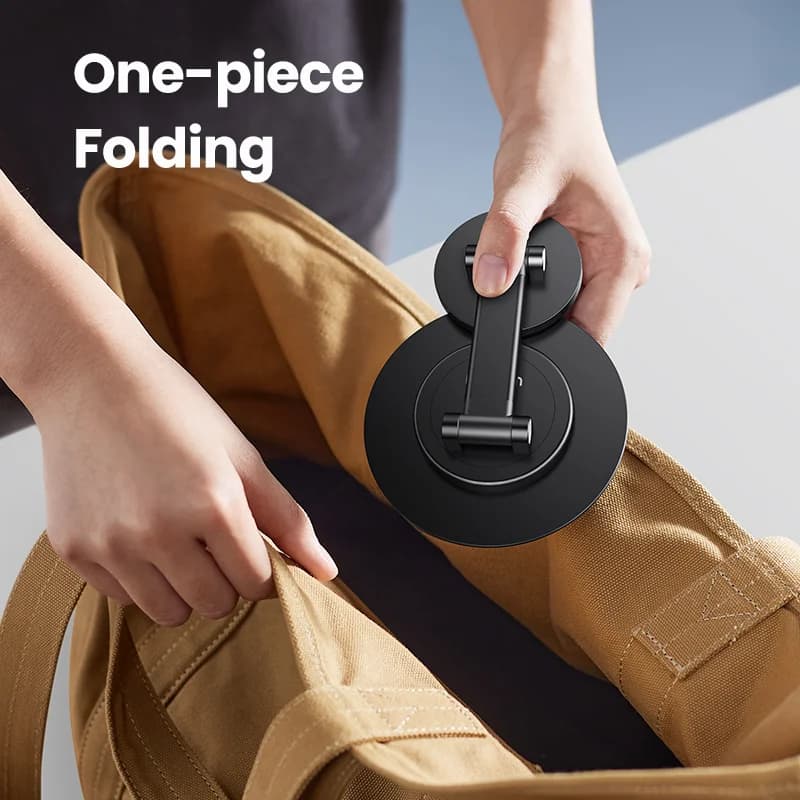 Suporte Magnético de Alumínio para Celular, Rotação 360°