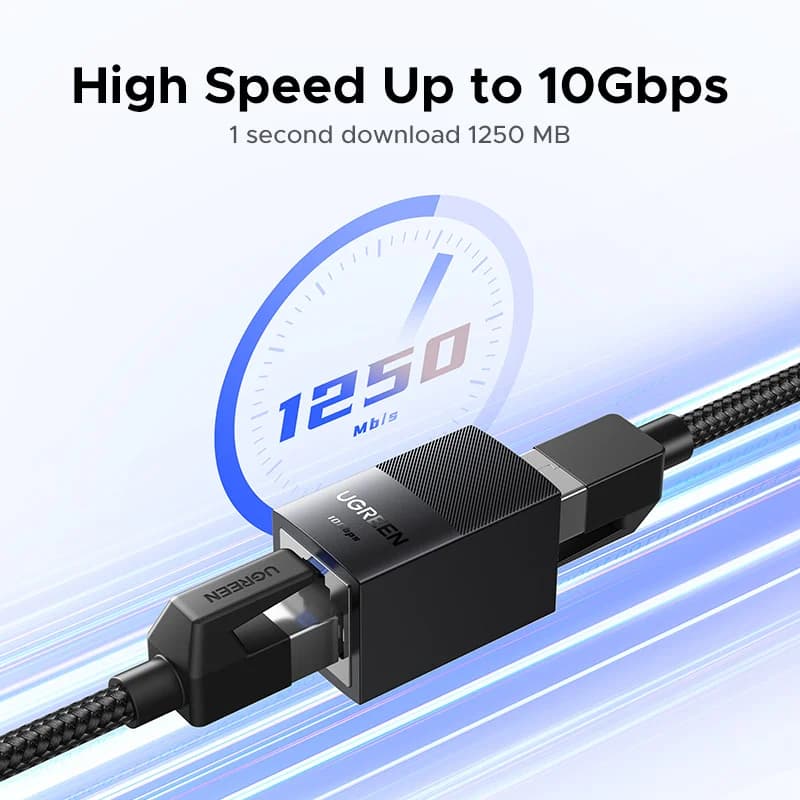 Extensor de Rede Ethernet RJ45, 10Gbps