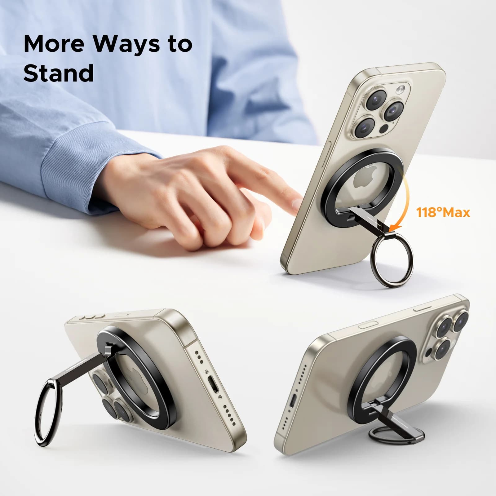 Suporte Magnético para Celular, Base Giratória 360°