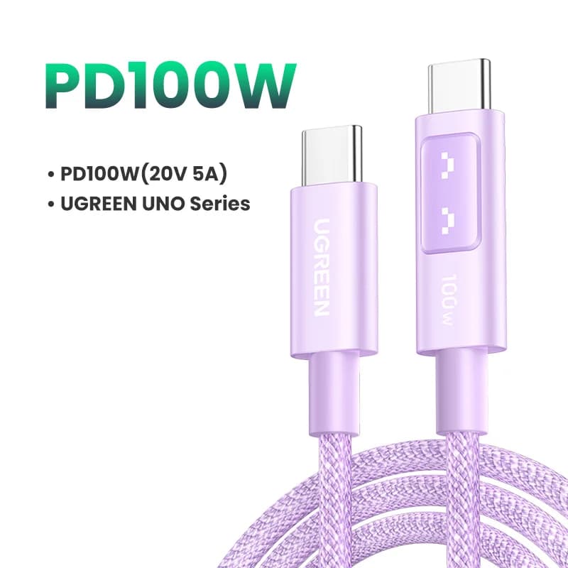 Cabo USB-C para USB-C, 100W PD, 0.5-3m