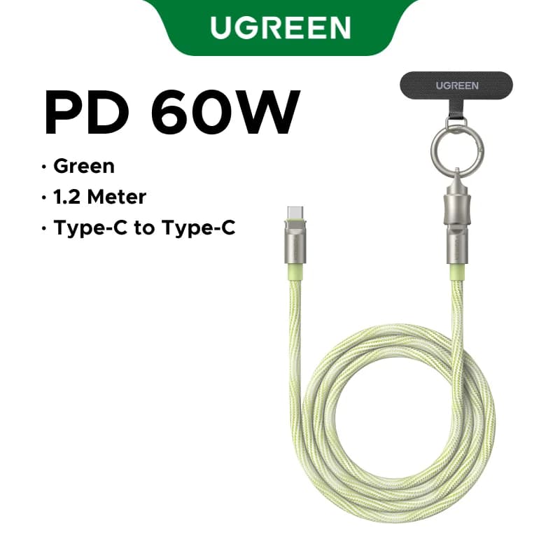 Cabo de Carregamento USB-C com Cordão PD60W