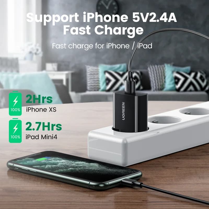 Carregador de Parede USB 18W Quick Charge 3.0