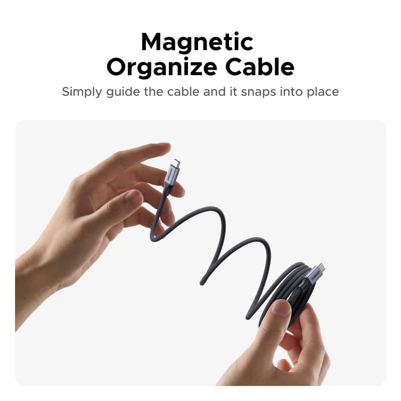 Cabo de Carregamento Trançado Magnético USB-C 240W