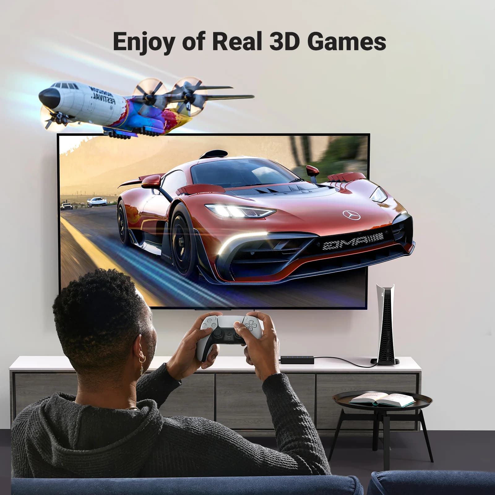 Comutador HDMI 4K de 5 Portas com Controle Remoto