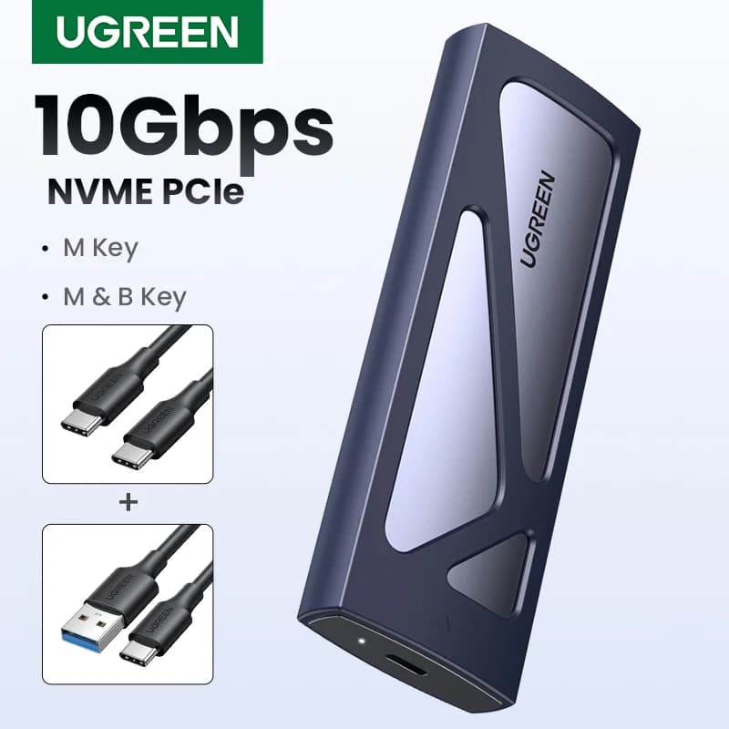 Gabinete SSD M.2 NVMe USB-C 5Gbps