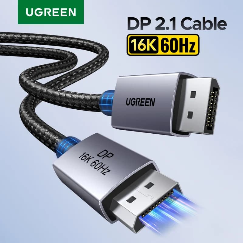 Cabo DisplayPort 2.1, Suporte a Vídeo 8K 60Hz HDR