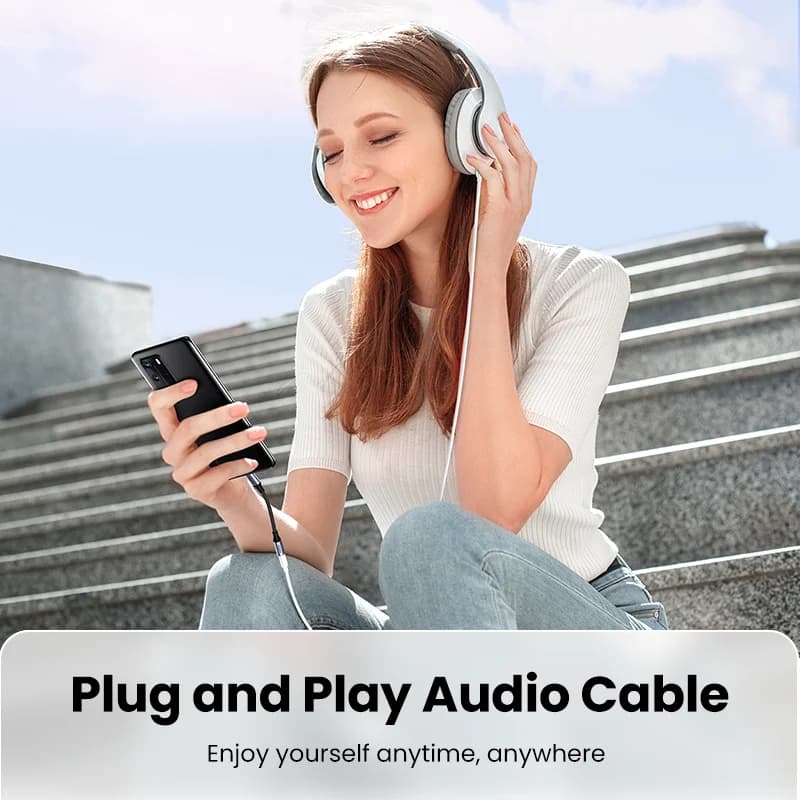Adaptador de Fone de Ouvido USB-C para 3.5mm com DAC