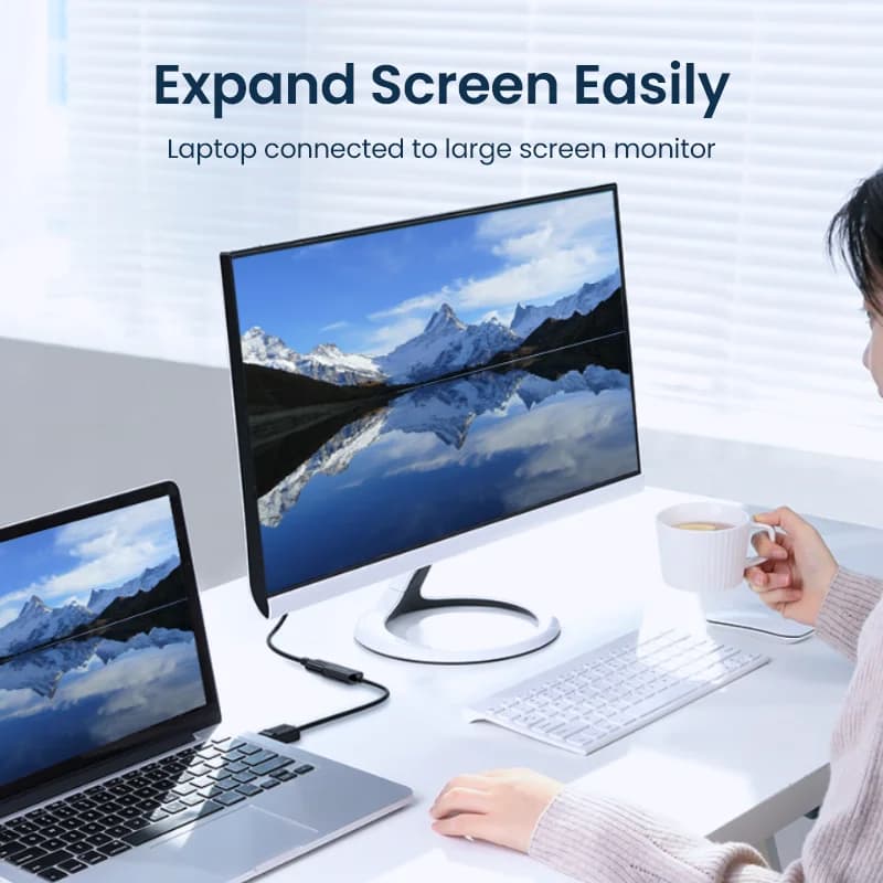 Adaptador Conversor DisplayPort para HDMI 4K
