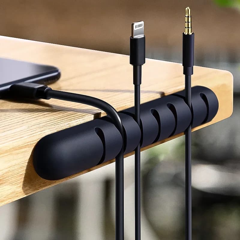 Clipes Organizadores de Cabo USB em Silicone
