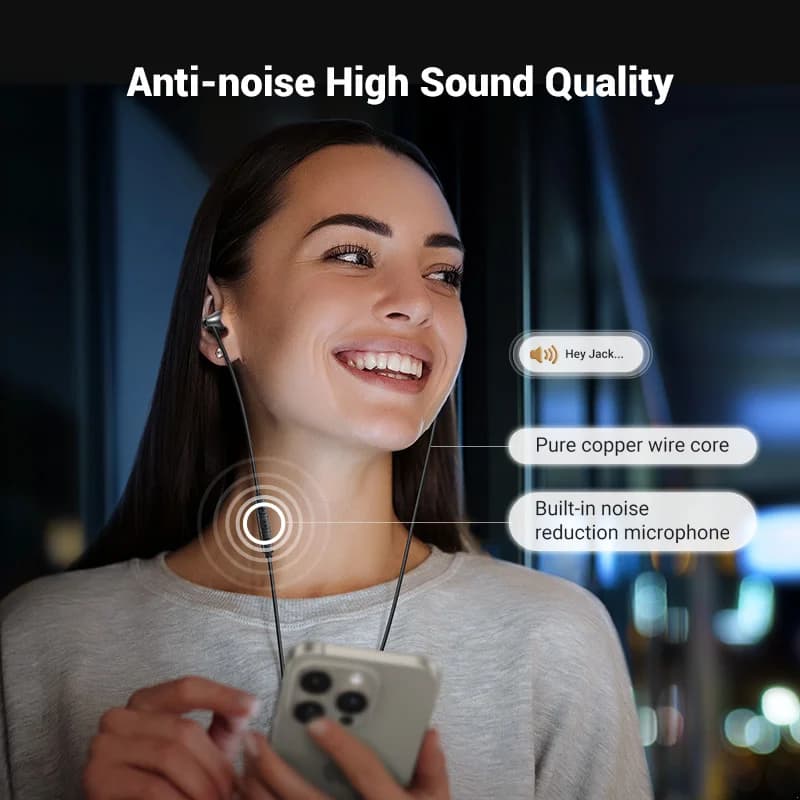 Fones de Ouvido USB-C com Jack 3.5mm e Microfone