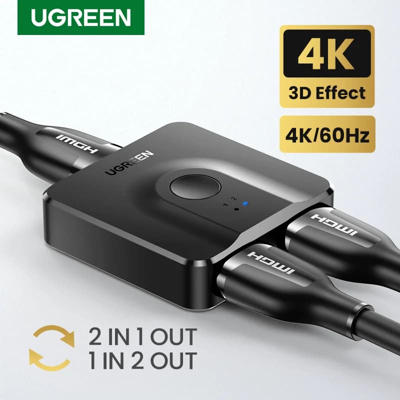 Splitter e Comutador HDMI Bidirecional 4K