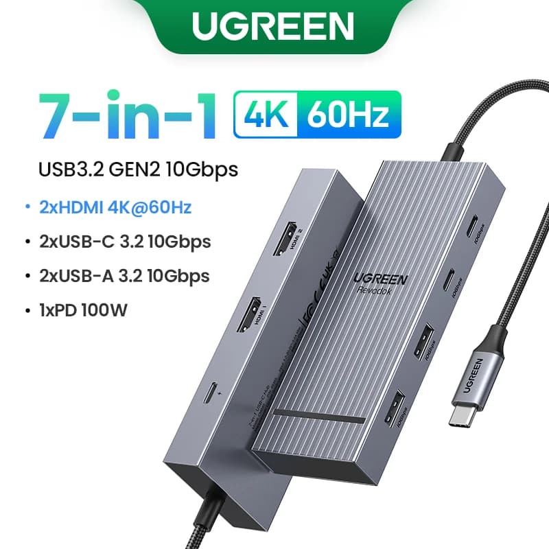 Hub USB-C com HDMI 4K e PD 100W