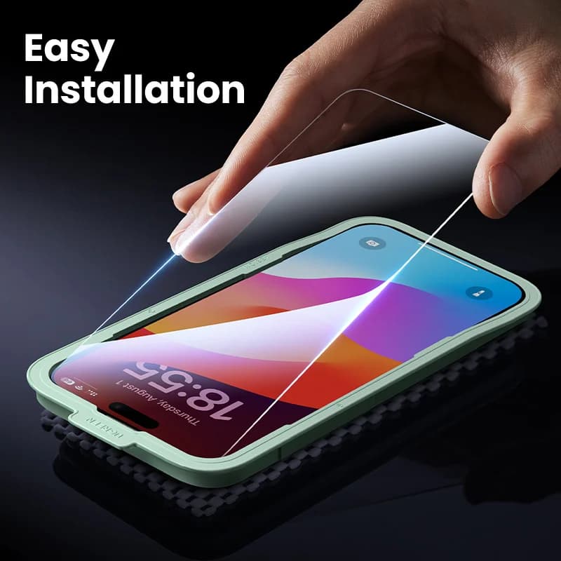 Protetor de Tela de Vidro Temperado para iPhone (Kit 2 Peças)