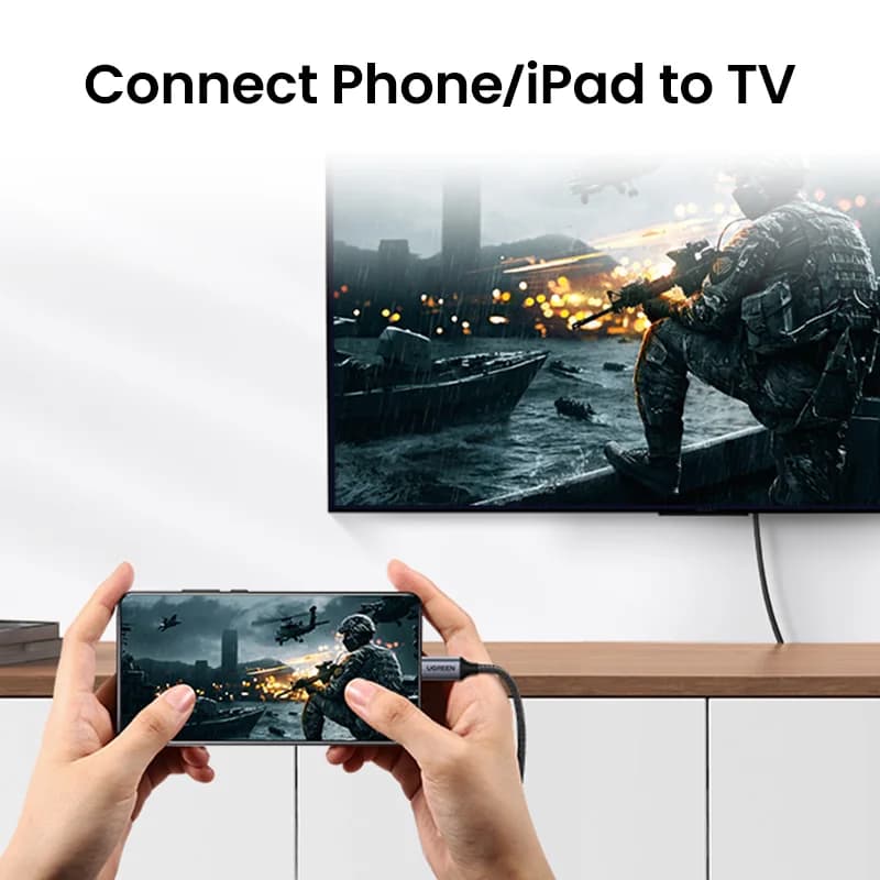 Cabo USB-C para HDMI, Adaptador de Vídeo 4K
